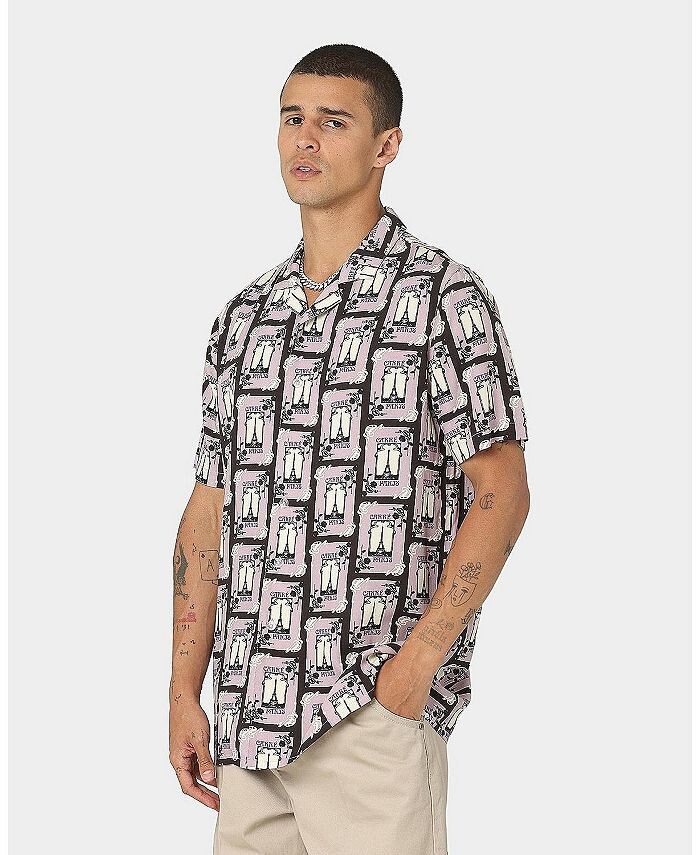 

Рубашка на пуговицах с короткими рукавами Tall Parisian Rugu CARRE, мультиколор