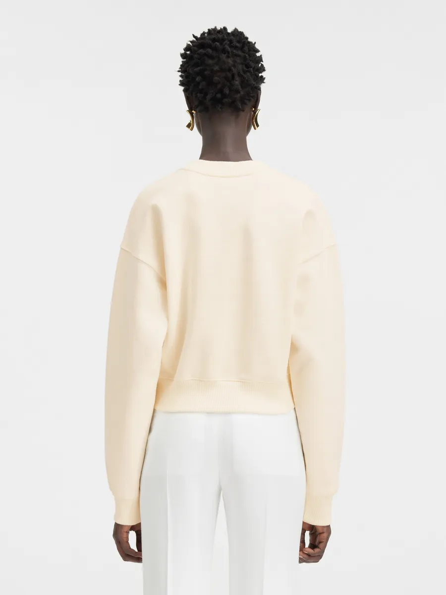 

Пуловер с логотипом Grgrain Le Gr Grain Jacquemus, светло-бежевый