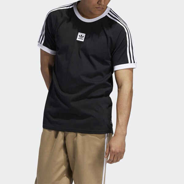 Футболка originals cali 2.0 tee casual sports round neck short sleeve black Adidas, черный — фото 3