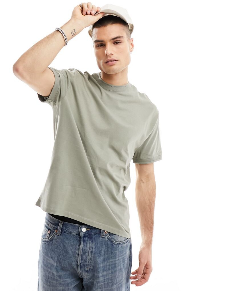 

ASOS DESIGN – повседневная футболка цвета хаки