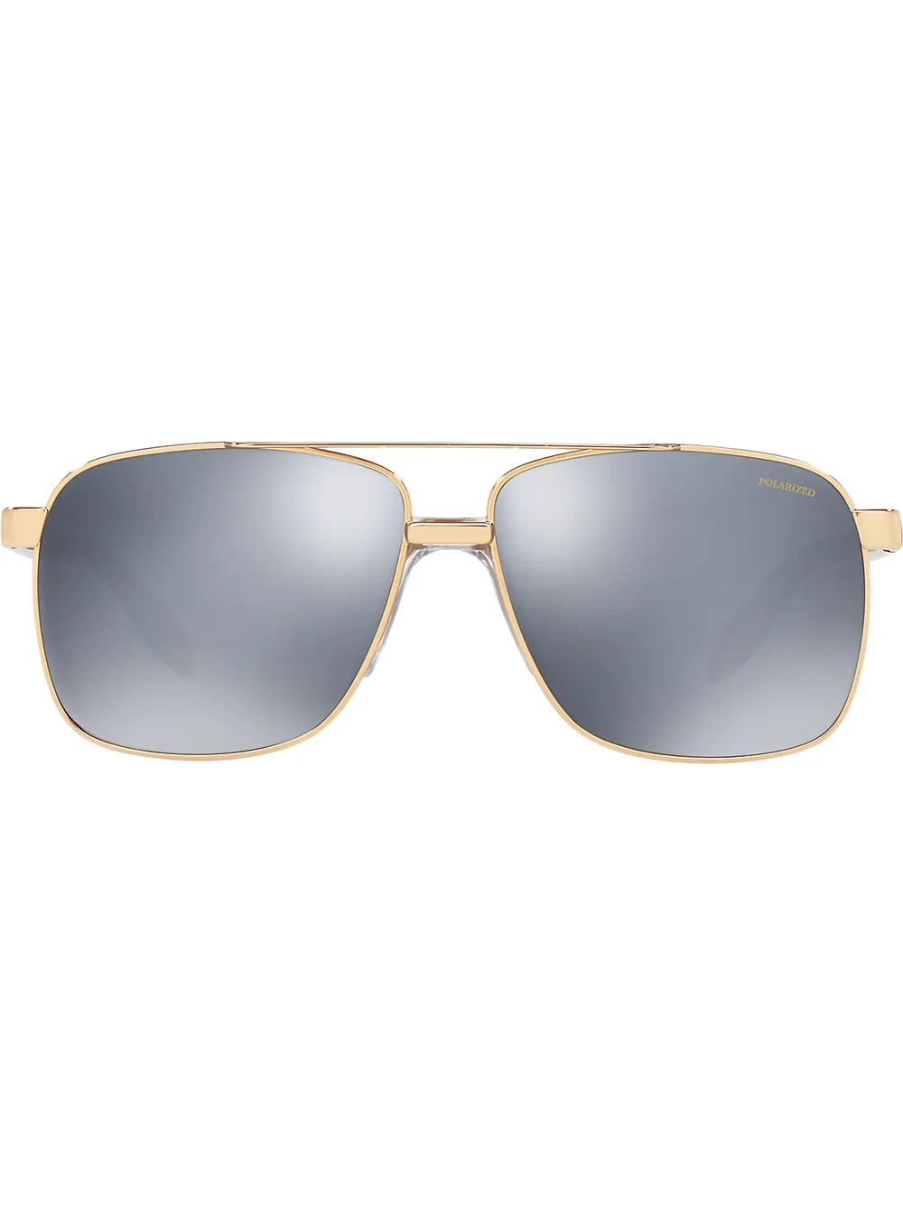 

Солнцезащитные очки в квадратной оправе Versace Eyewear, золотой