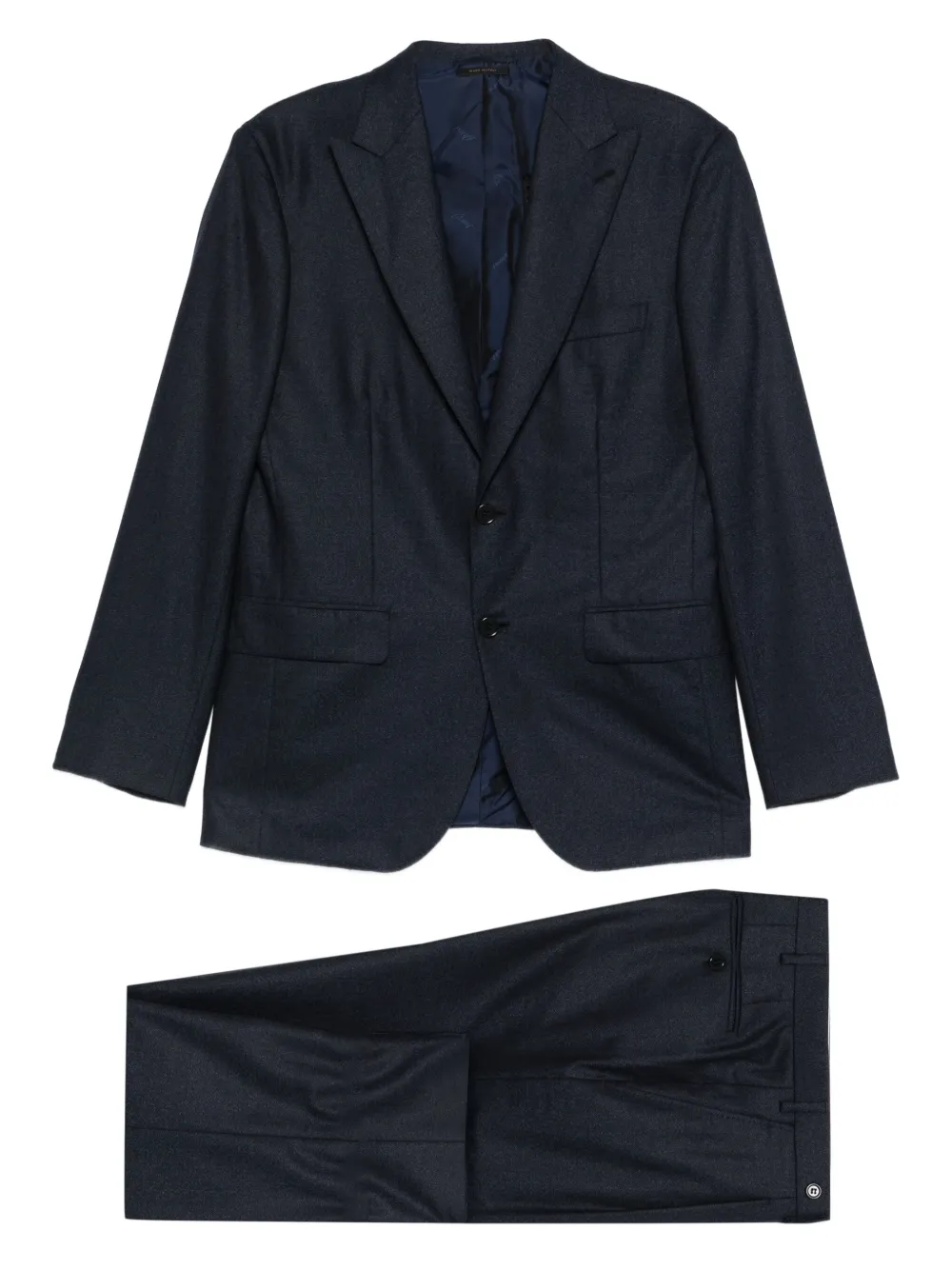 

Костюм с однобортным пиджаком Brioni, синий