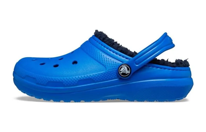 Crocs Детские классические сабо с подкладкой Thunder Blue