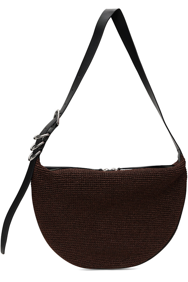 

Средняя соломенная сумка Mercer Rag & Bone, цвет dark espresso