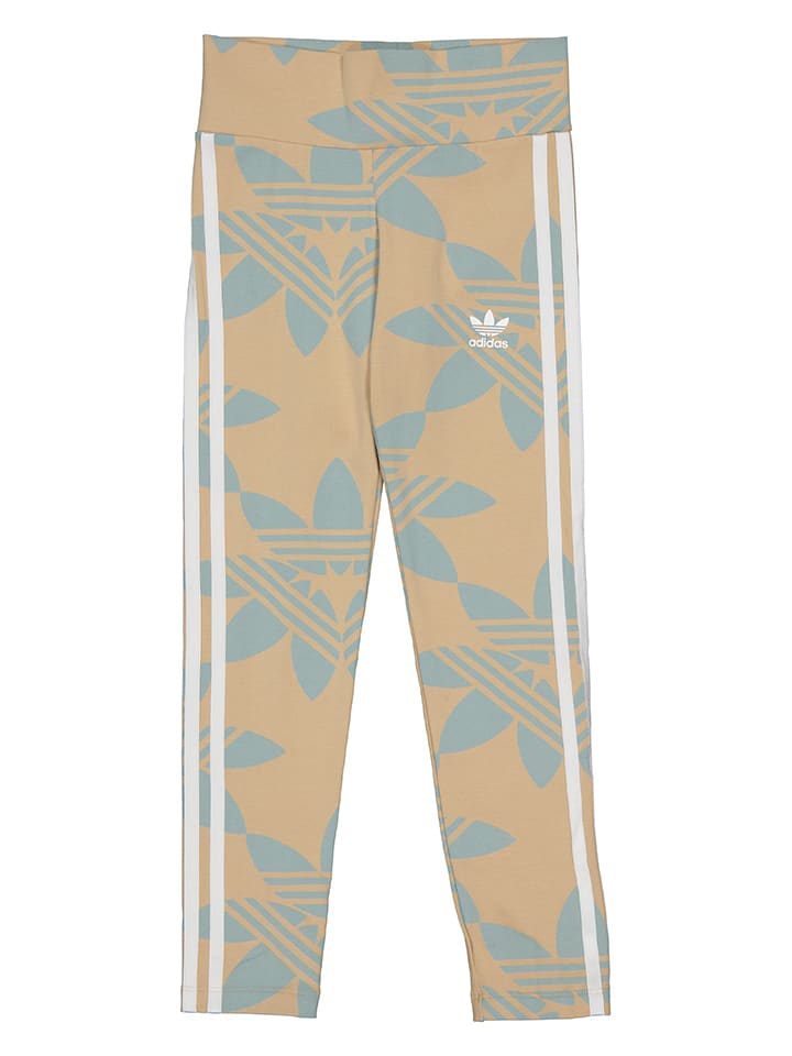 

Леггинсы adidas, цвет beige/hellblau