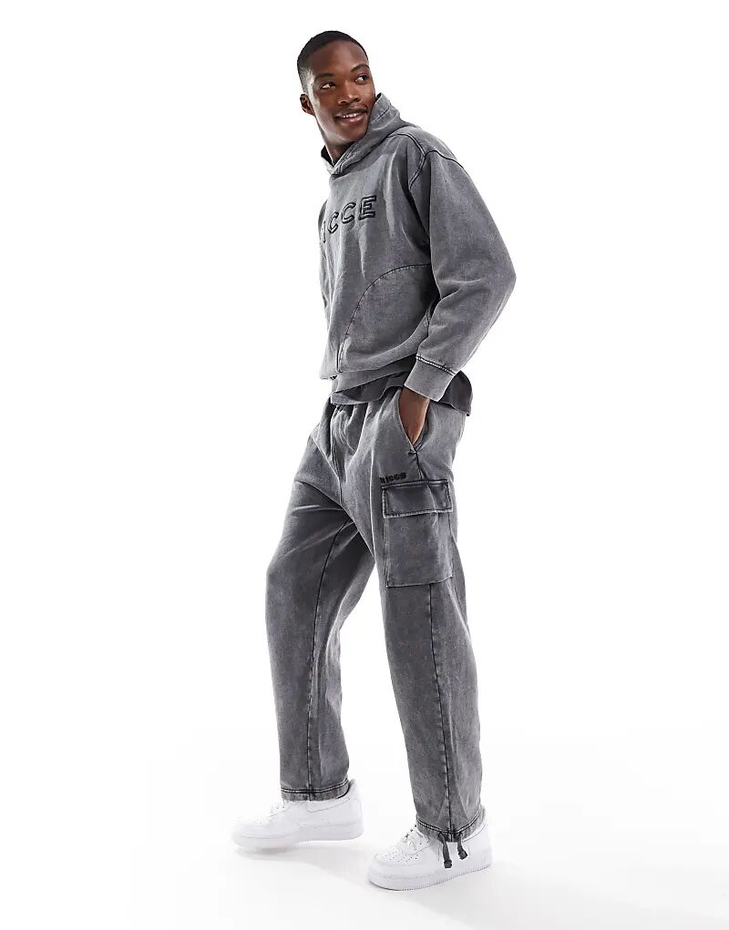 

Спортивные брюки Nicce Washed Grey Cargo (часть комплекта)