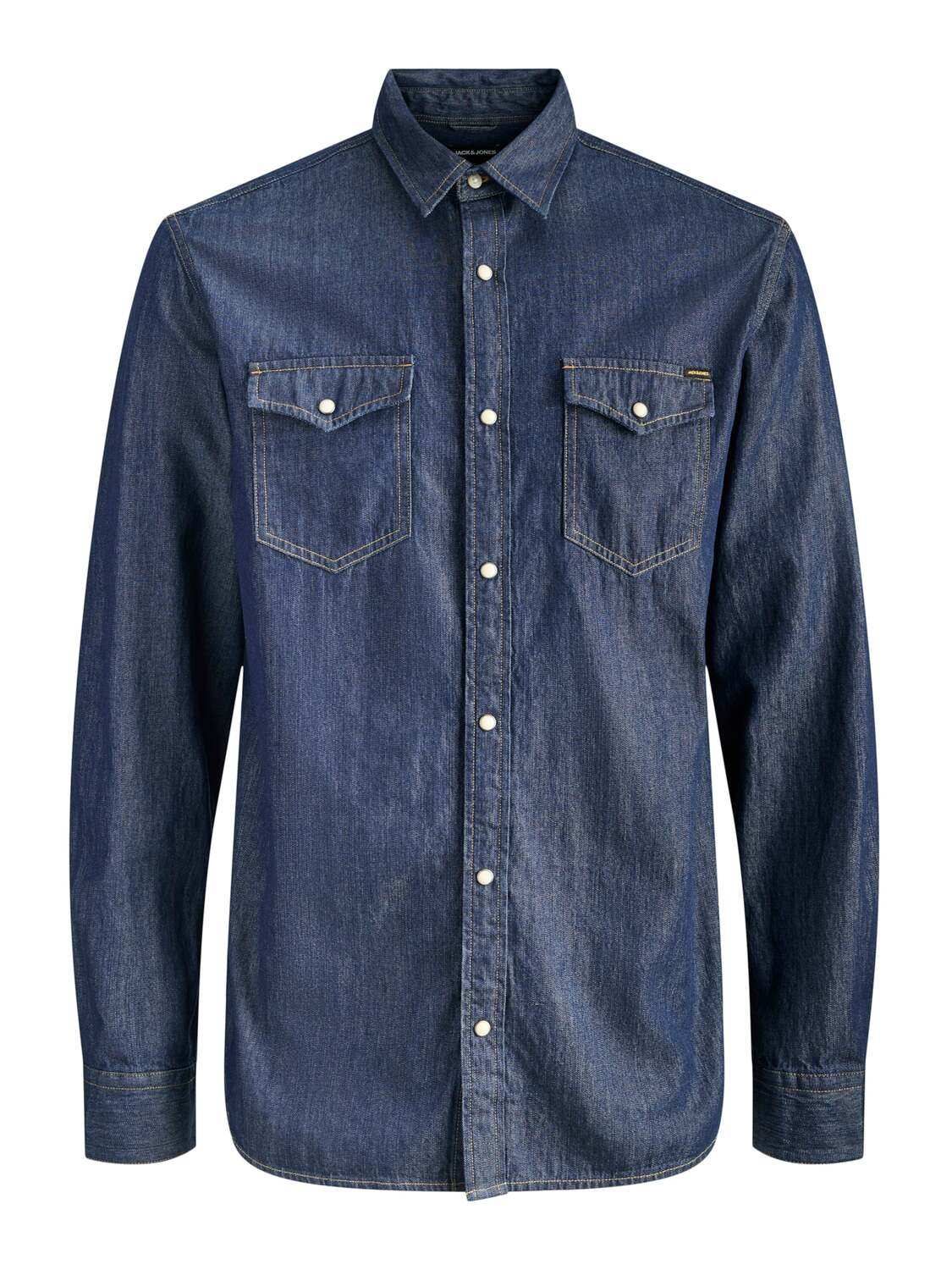 

JACK & JONES Рубашка на пуговицах 'JJESHERIDAN' Regular fit в синем дениме