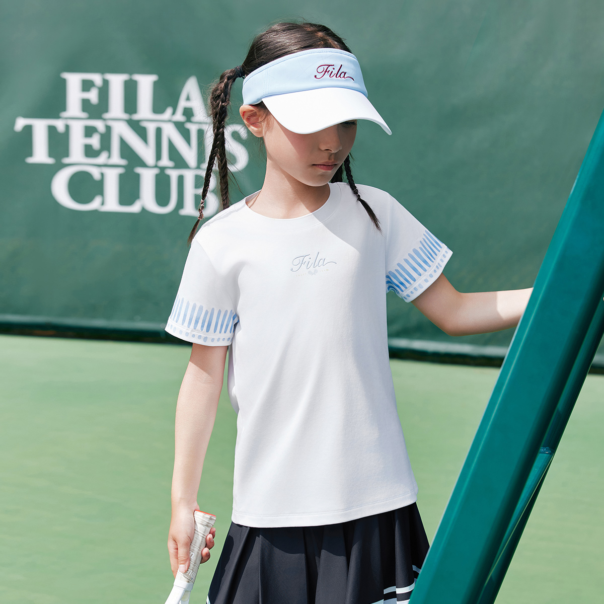FILA KIDS Футболка jade white для подростков — фото 4