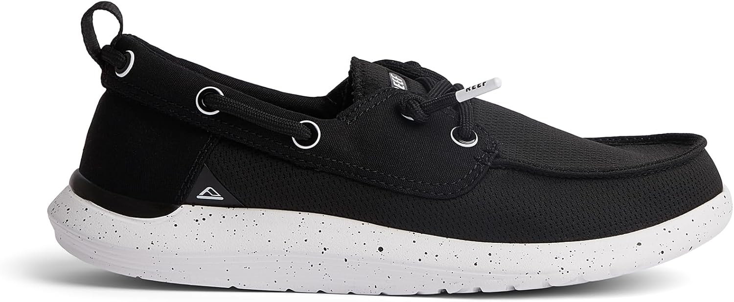 Мужские лодочные туфли REEF Swellsole, черный — фото 3
