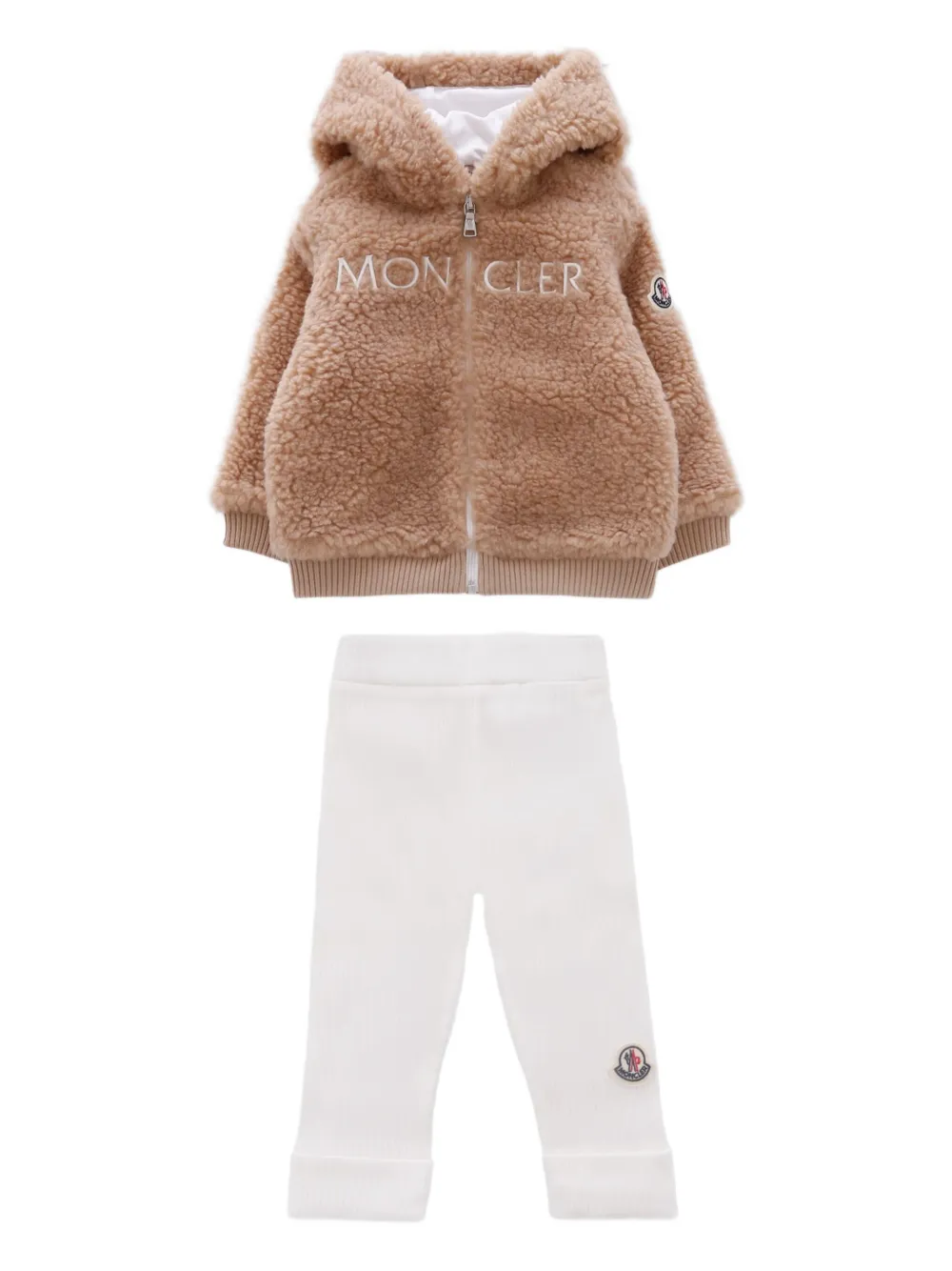 

Спортивный костюм с капюшоном Moncler Enfant, нейтральный