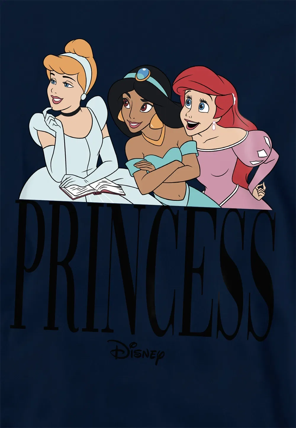 Детская худи Дисней Принцессы Трио, темно-синий Disney, темно-синий — фото 2