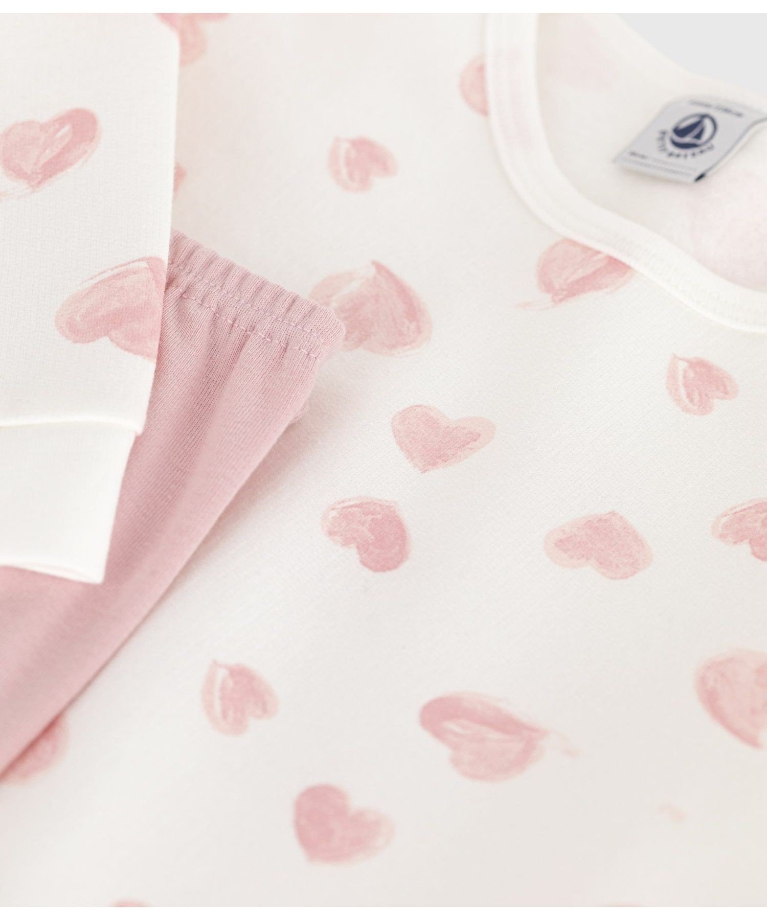 Пижама-туника с длинными рукавами PETIT BATEAU, Light Pink/Multicolor — фото 4
