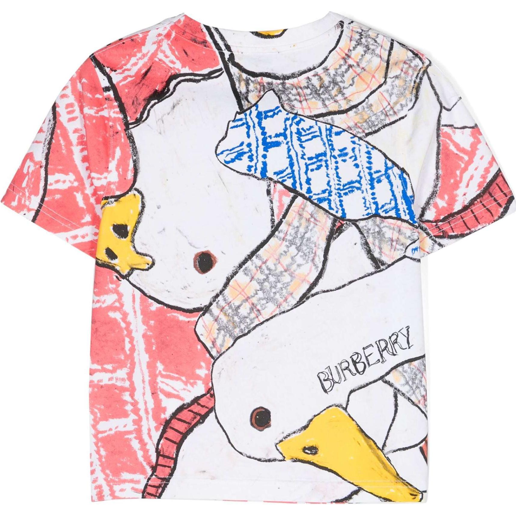 Burberry Футболка fw24 multicolor kids' — фото 4