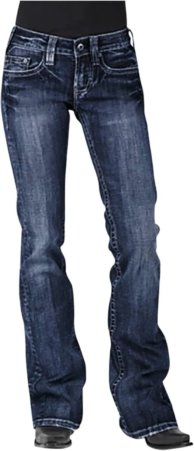

Женские джинсы Curvy Bootcut Mid-Rise Stretch Regular Fit Ozmmyan
