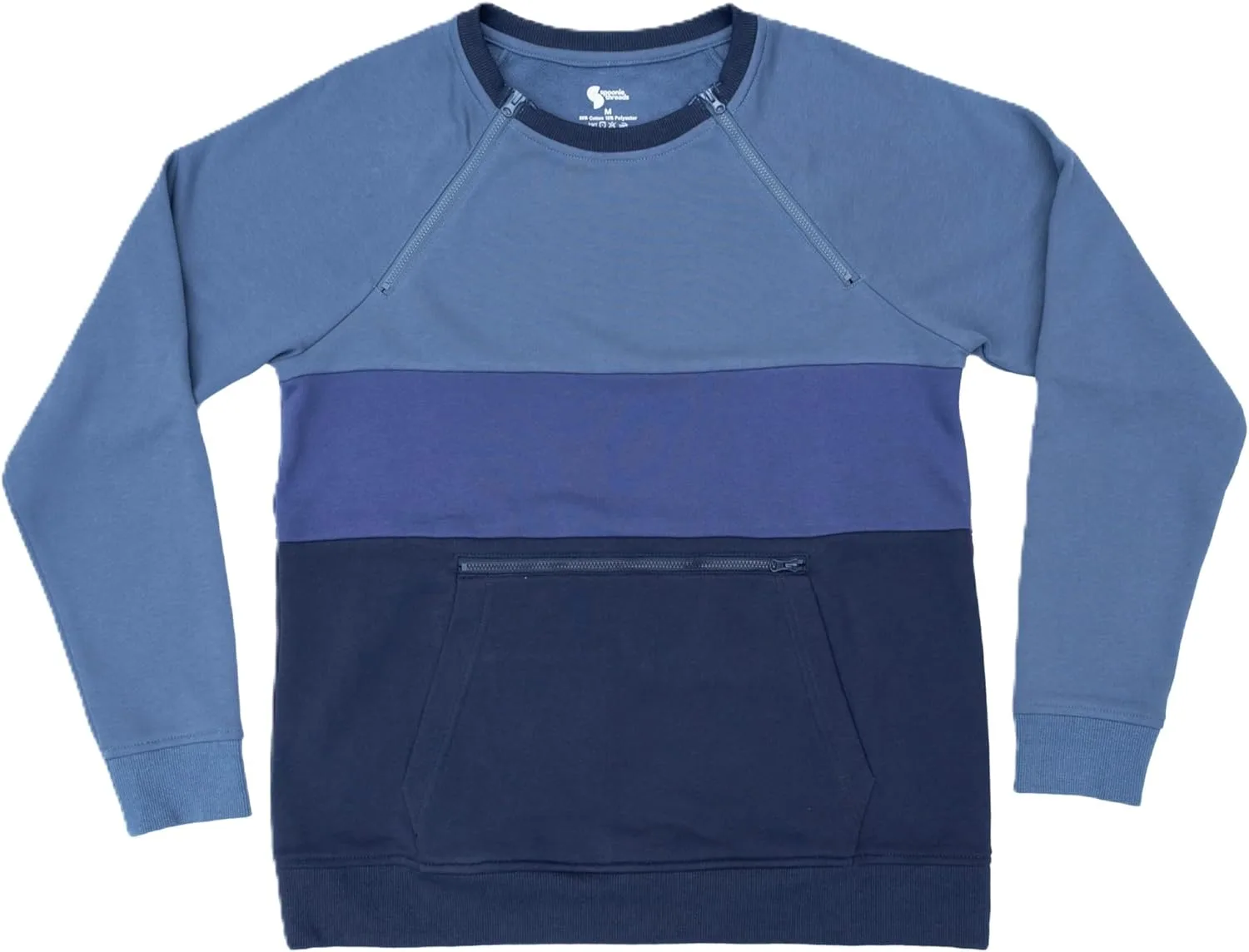 

Свитшот Zip Access с цветными блоками от Spoonie Threads