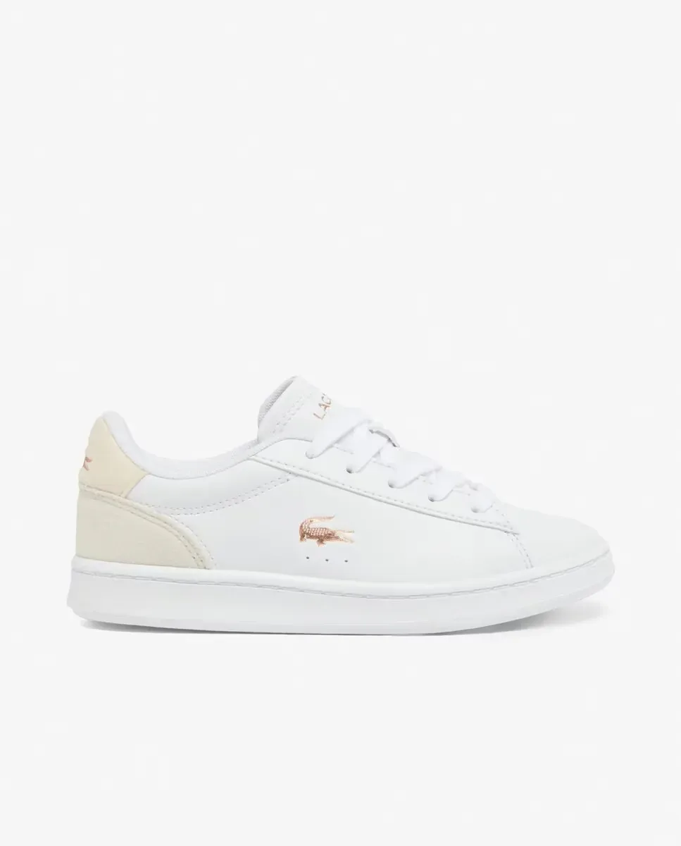 Унисекс спортивные кроссовки Carnaby Set для детей Lacoste, бежевый / белый