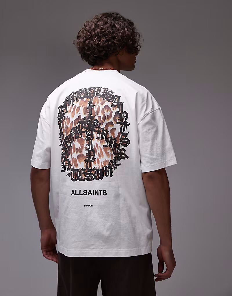 

Футболка Allsaints incessant цвета мел белый
