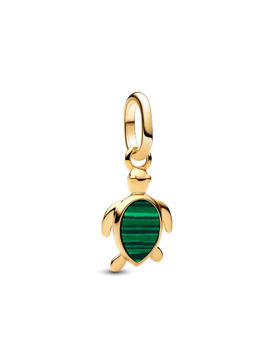 

Шарм Pandora Green Turtle Mini Dangle, 14-каратное золотое покрытие