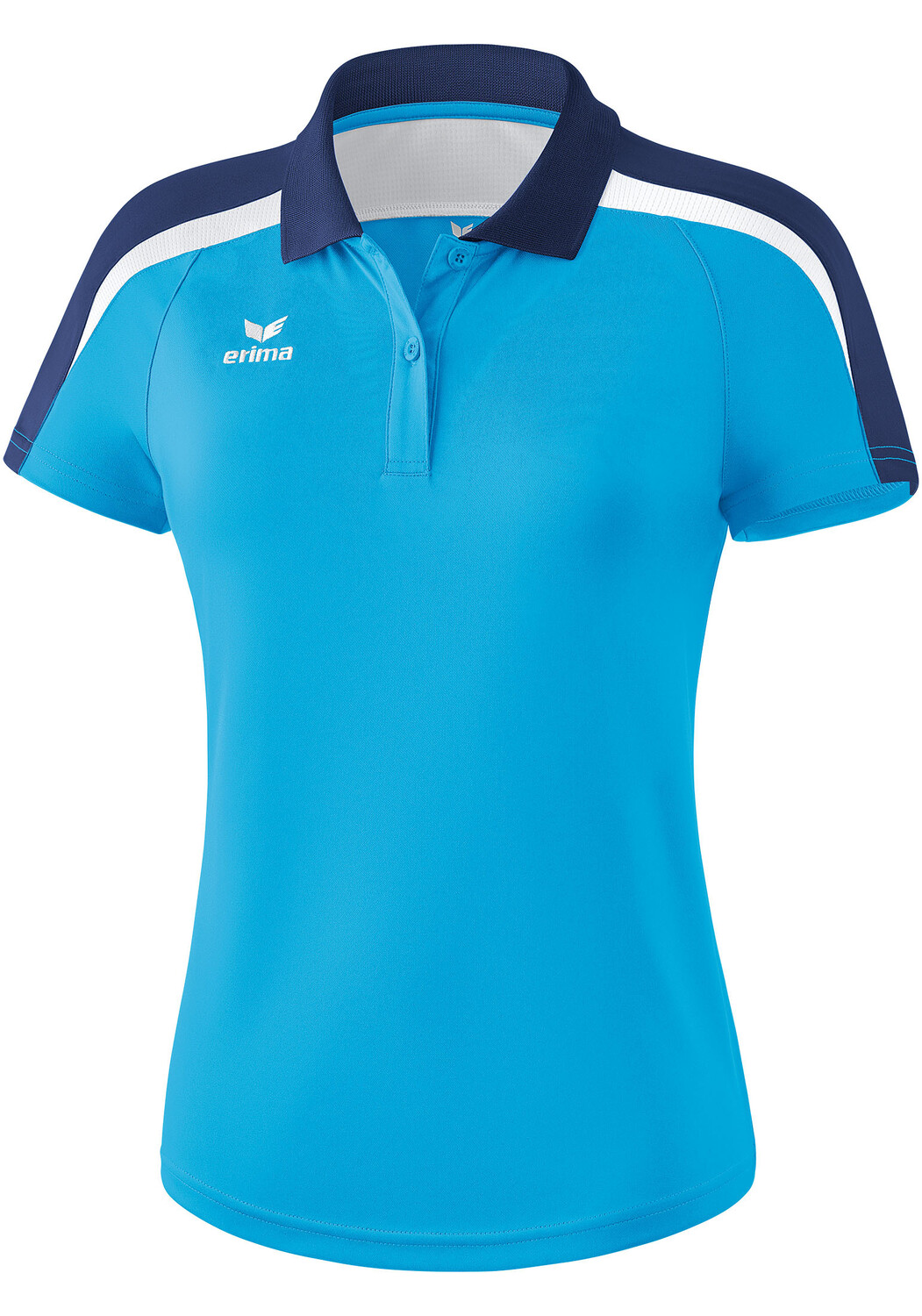

Поло erima Liga 2.0, цвет curacao/new navy/weiss