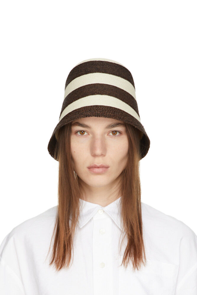 

Пляжная шляпа Orma в коричнево-бежевую полоску Max Mara
