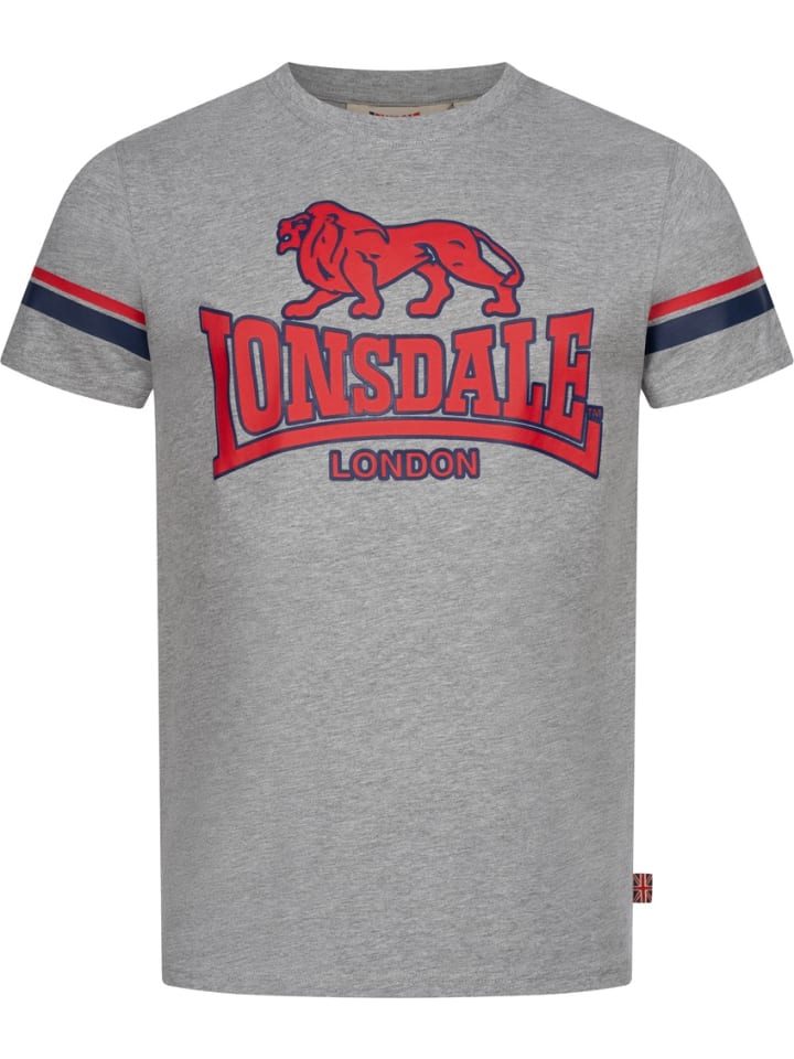 

Футболка Methley Herren T-Shirt normale Passform Lonsdale, серый