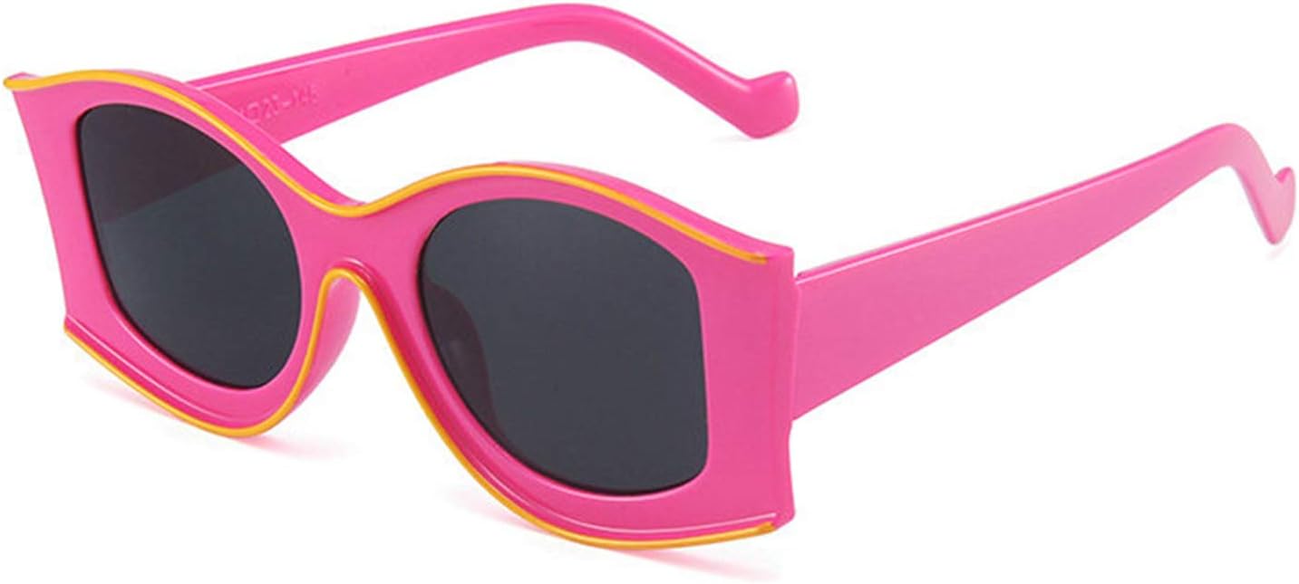 

Модные разноцветные солнцезащитные очки «кошачий глаз» для женщин, винтажные очки с леопардовым принтом, зеленые и оранжевые очки для мужчин, трендовые овальные солнцезащитные очки с защитой от УФ-излучения UV400 COTIA, Rose Red