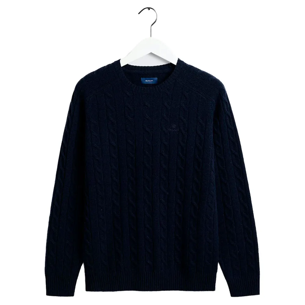 

Свитер Gant Lambs Wool Cable, синий