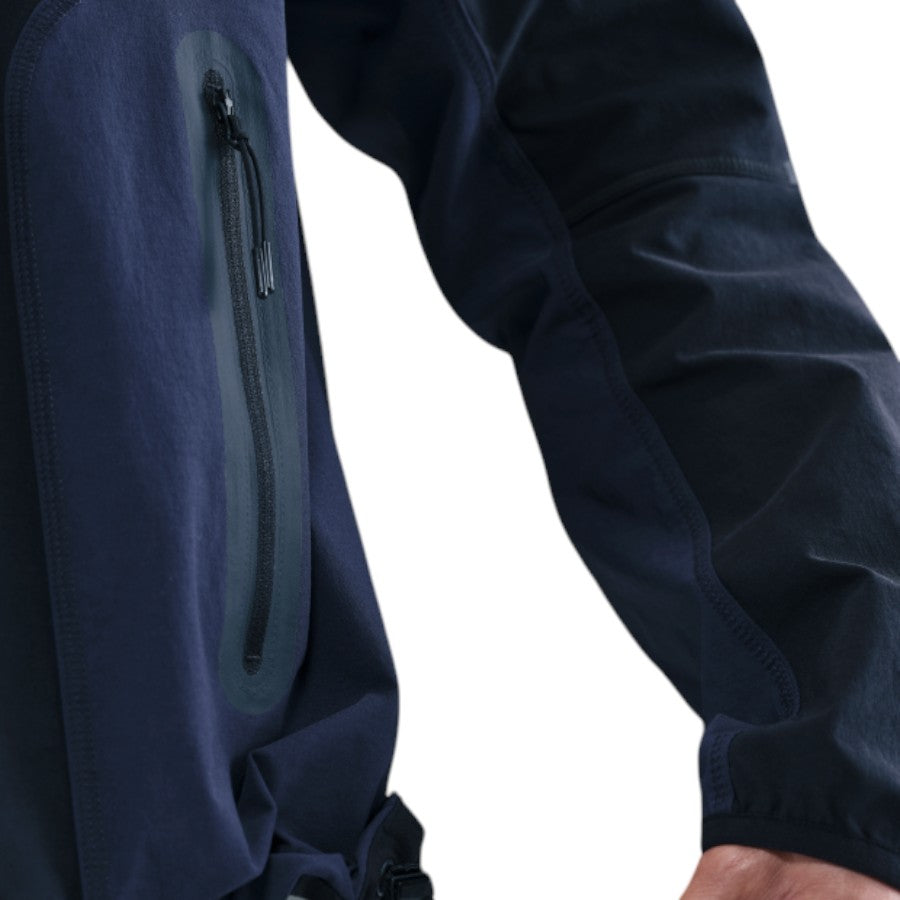 Куртка Nike Tech Woven Color-Block Loose Jacket 'Black Obsidian' — фото 4