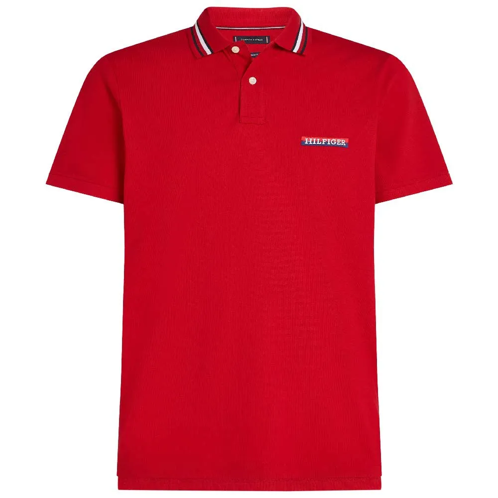 

Поло с коротким рукавом Tommy Hilfiger Tipped Regular Fit, красный