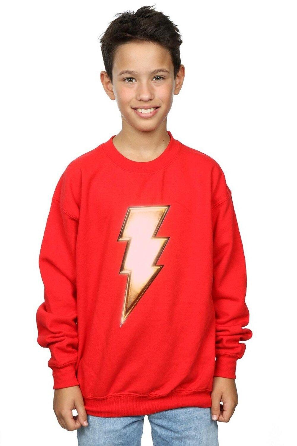 

Толстовка с логотипом Shazam Bolt DC Comics, красный