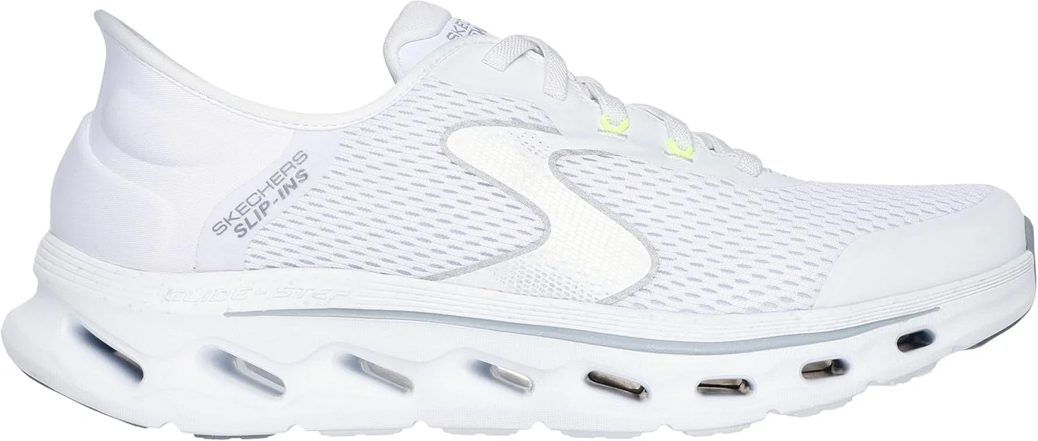 Мужские кроссовки Skechers Go Walk Glide-Step 2.0 Zander, White And Gray Textile Synthetic — фото 2
