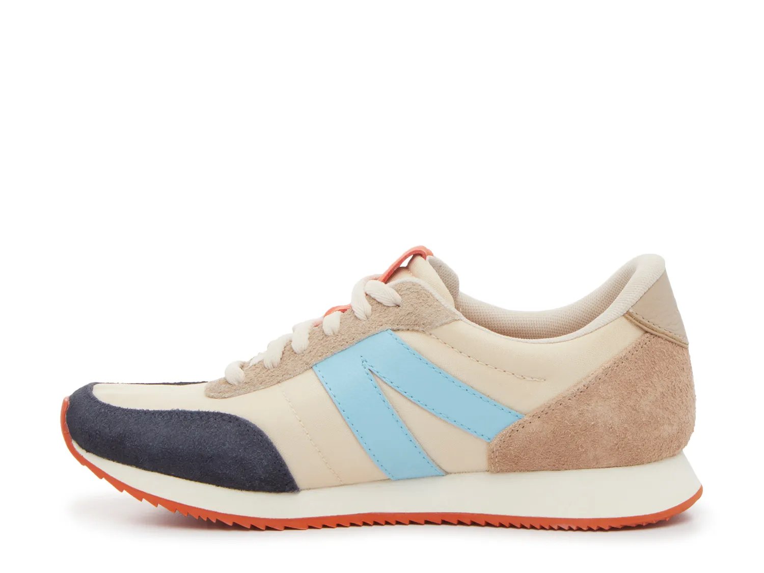 Кроссовки Kizik Milan Hands-Free Sneaker, белый/синий/оранжевый — фото 3