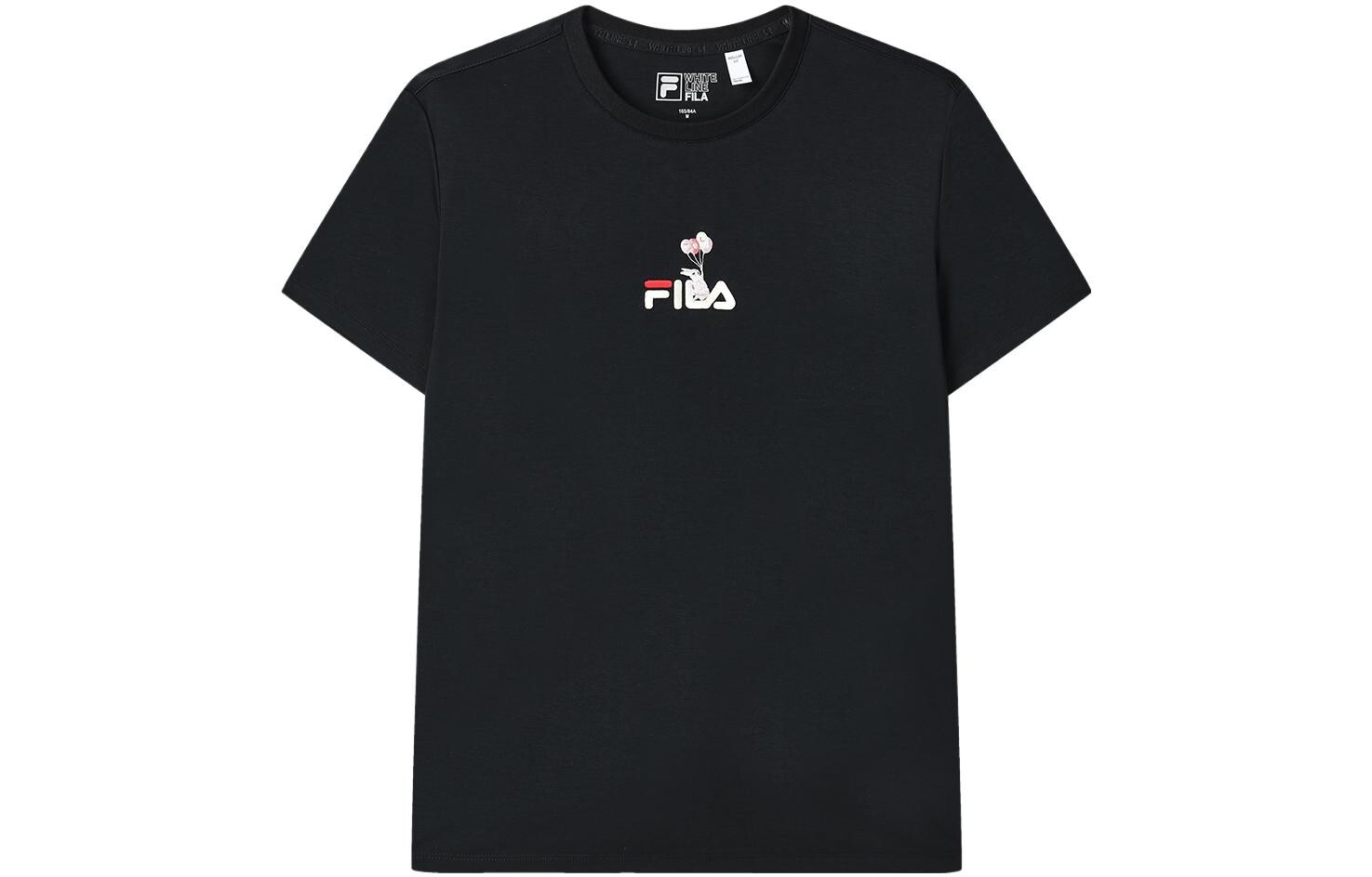 

Футболка женская, цвет черный как смоль Fila