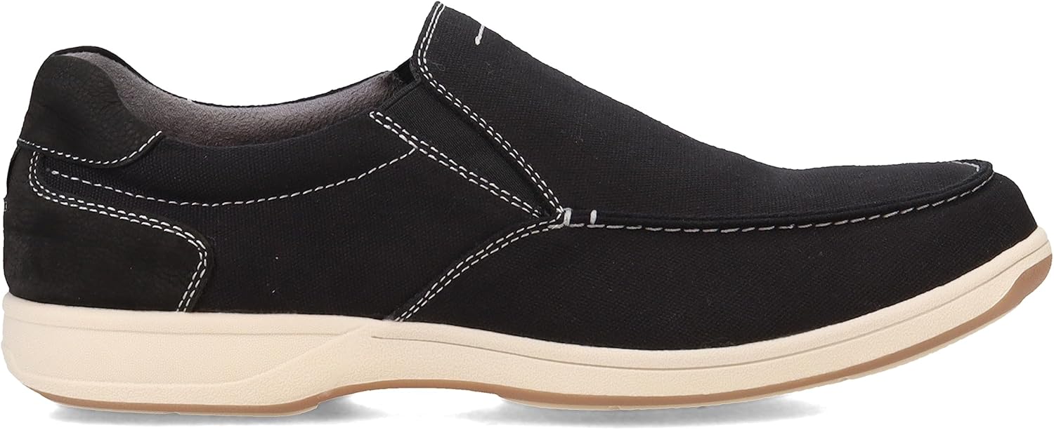 Мужские мокасины Florsheim, Lakeside из холщовой ткани, черный — фото 2