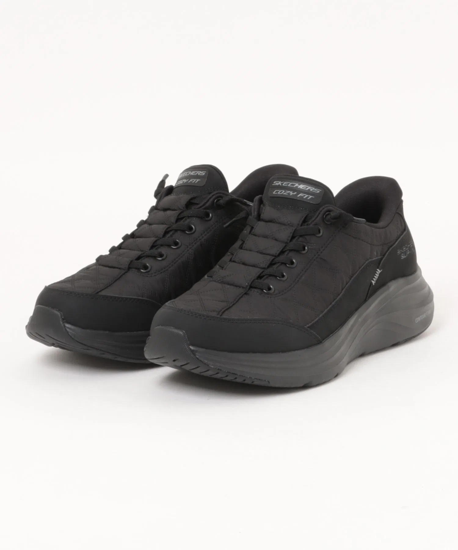 Мужские кроссовки SKECHERS Contour Foam - Cozy чёрные