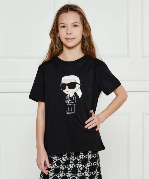 

Футболка Regular fit Karl Lagerfeld Kids, черный