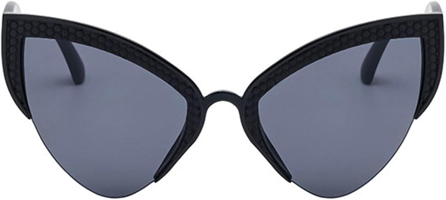 

Солнцезащитные очки Helena Y2K в стиле панк «кошачий глаз» для женщин и мужчин, 2025 год, роскошные, модные, полуободковые, для активного отдыха, защита от ультрафиолета UV400, C1