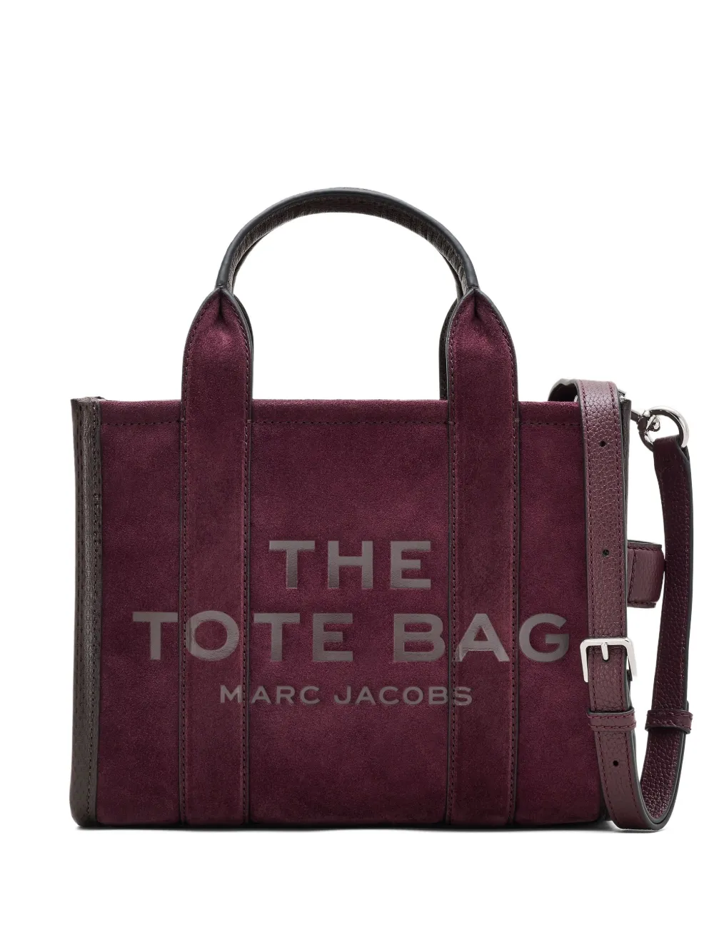 

Сумка-тоут из замши небольшого размера MARC JACOBS, фиолетовый