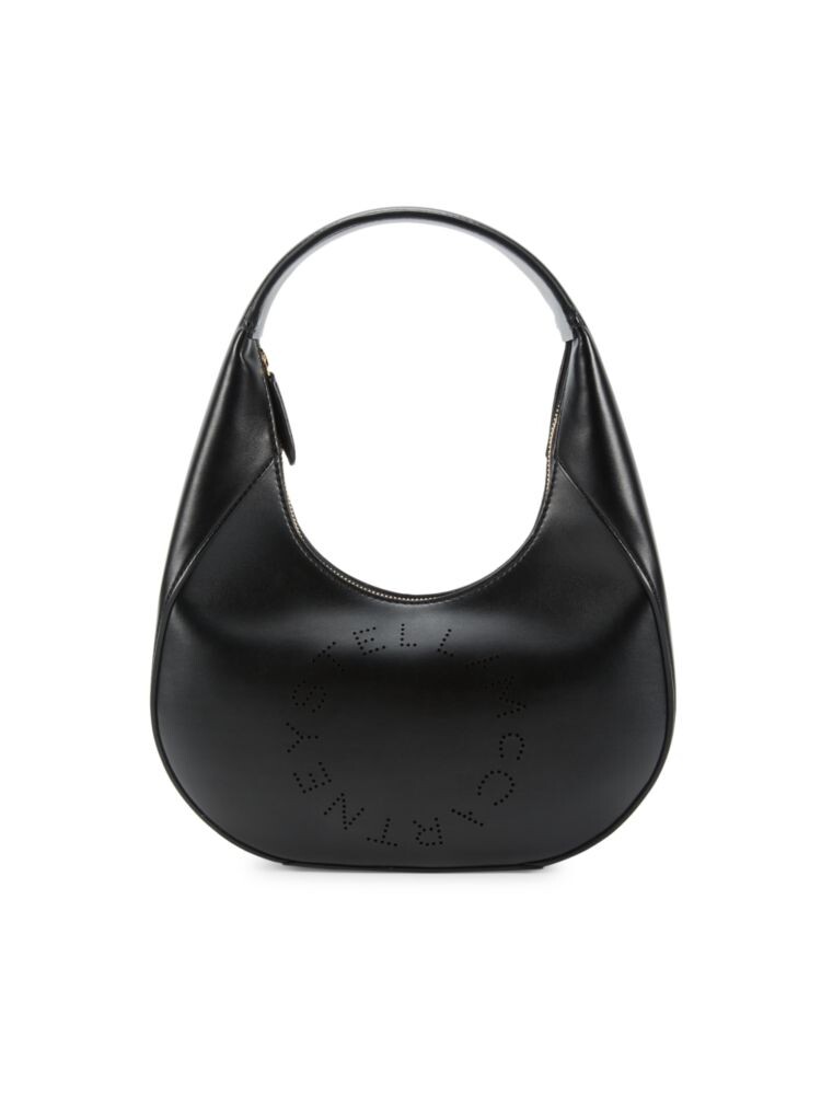 

Сумка-хобо с логотипом Linea Stella Mccartney, черный