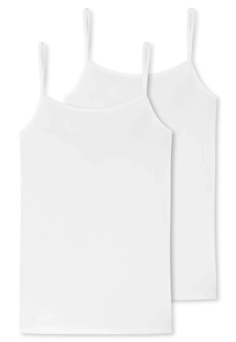 

Майка Schiesser ""95/5"" (2 шт. в упаковке), на тонких бретелях, белый