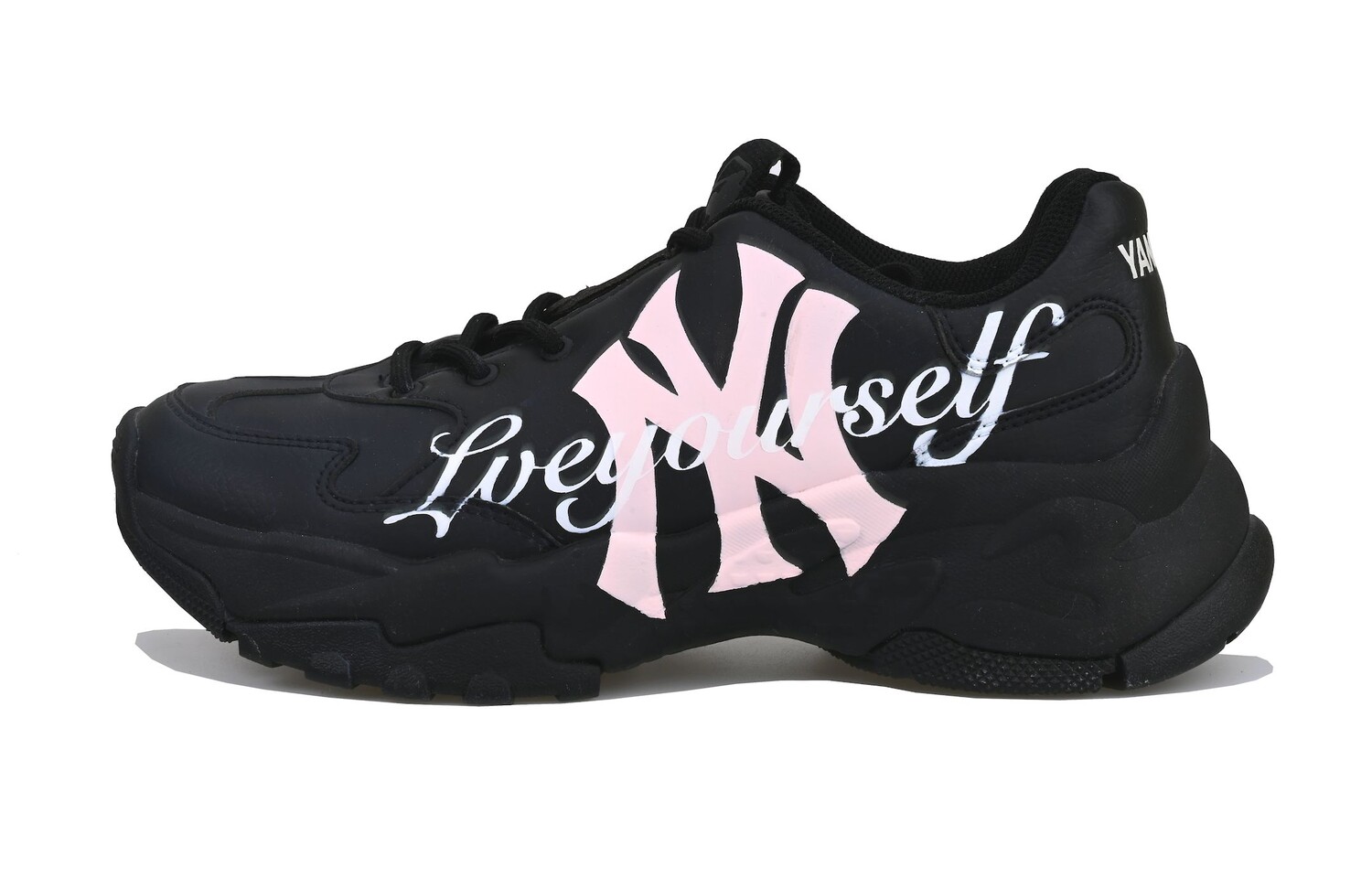 

Кроссовки MLB Big Ball Chunky Chunky Sneakers Unisex Low-top Black/pink, черный