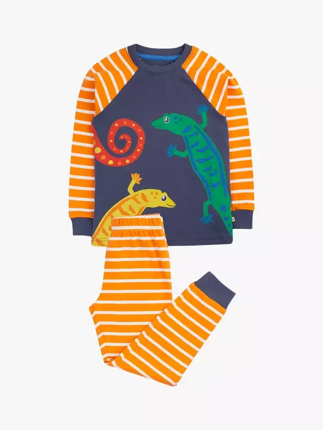 Детская пижама Kernow Lizard, разноцветная Frugi