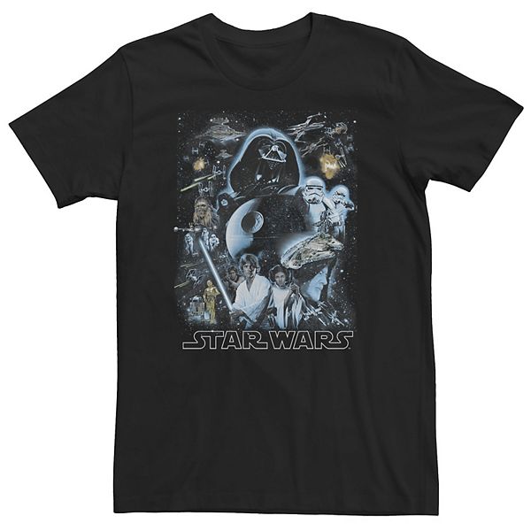 

Футболка Big & Tall Star Wars Galaxy of Stars Licensed Character