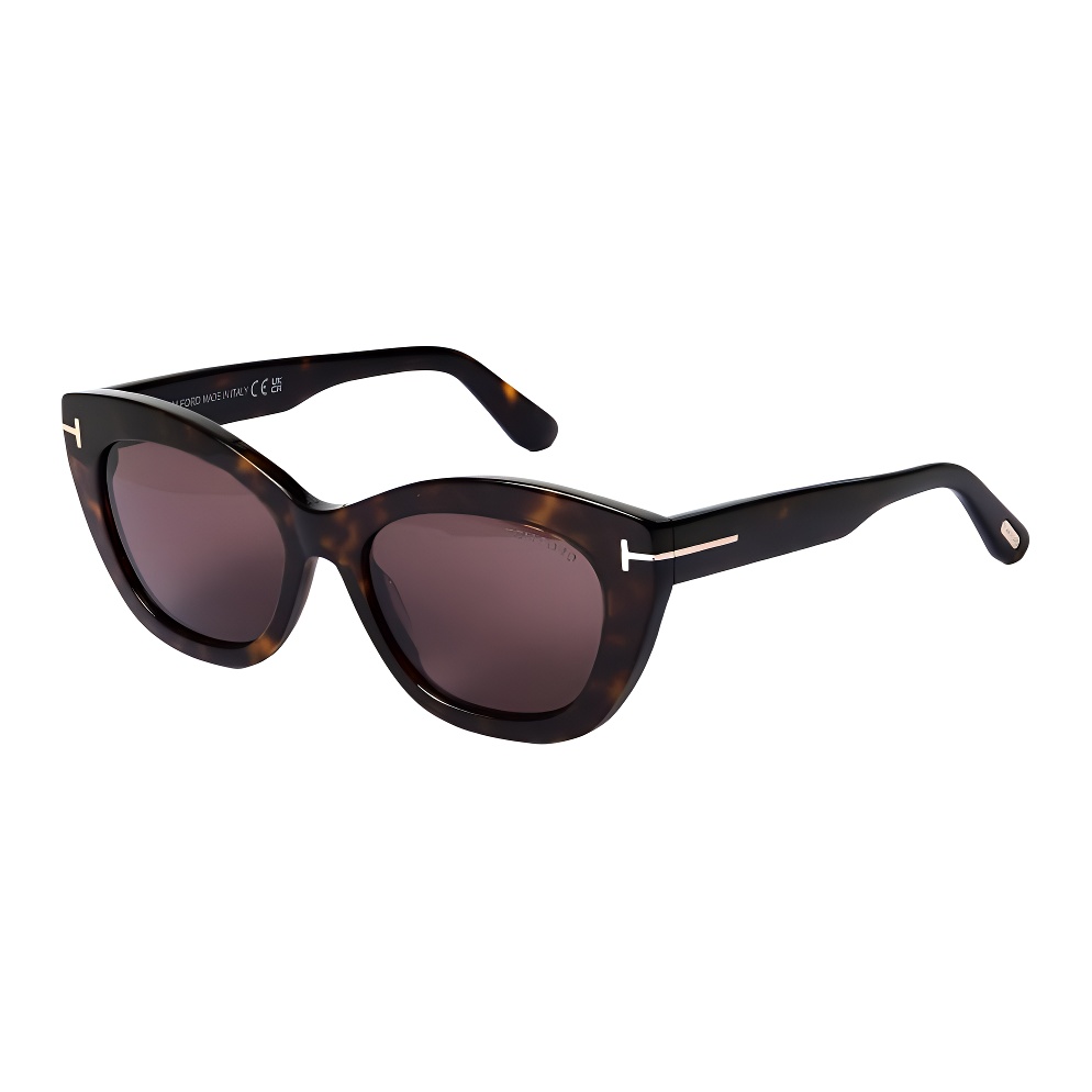 

TOM FORD Прямоугольные солнцезащитные очки в оправе, Tortoiseshell