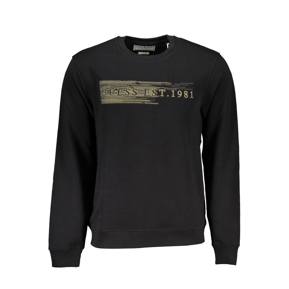 

Толстовка Slim Fit из смеси хлопка с начесом Guess Shoes, черный