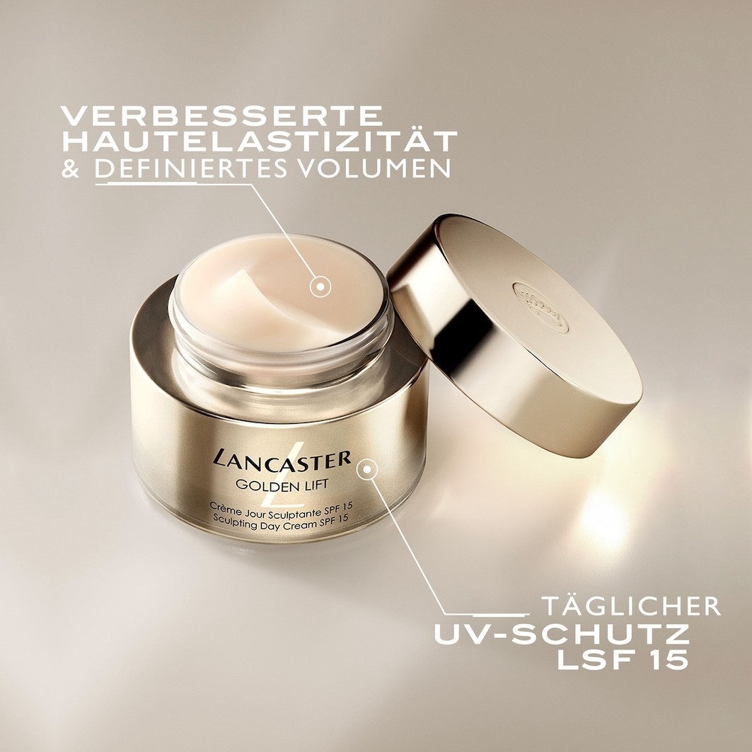 Сыворотка Lancaster — Golden lift sculpting day cream spf , объем, 50 мл — фото 4