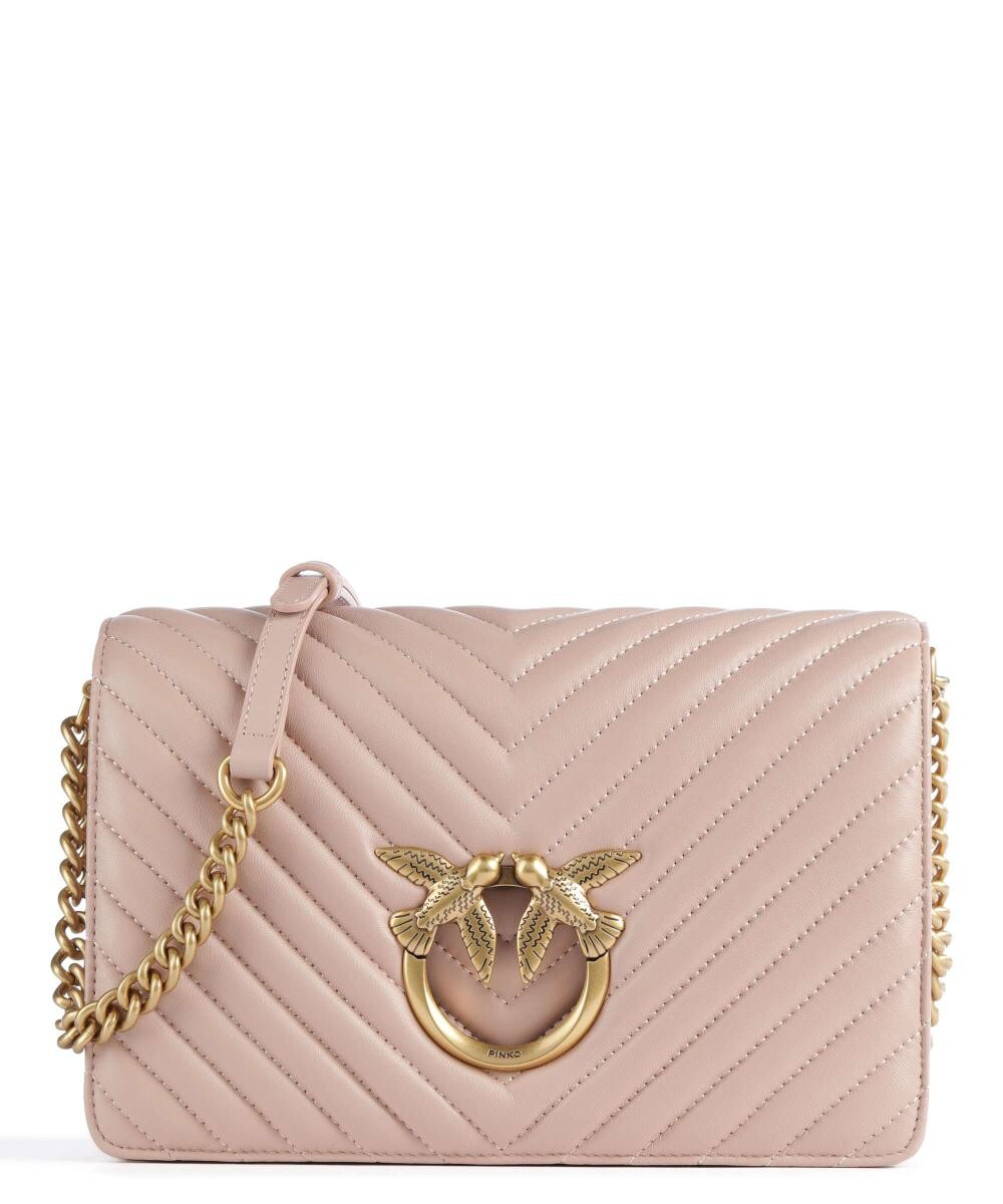 

Сумка через плечо Love Click Classic из овчины Pinko, розовый
