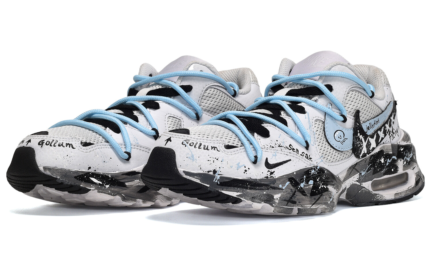 

Кроссовки Air Max Fusion для бега мужские с низким верхом университетские синий/черный/белый Nike
