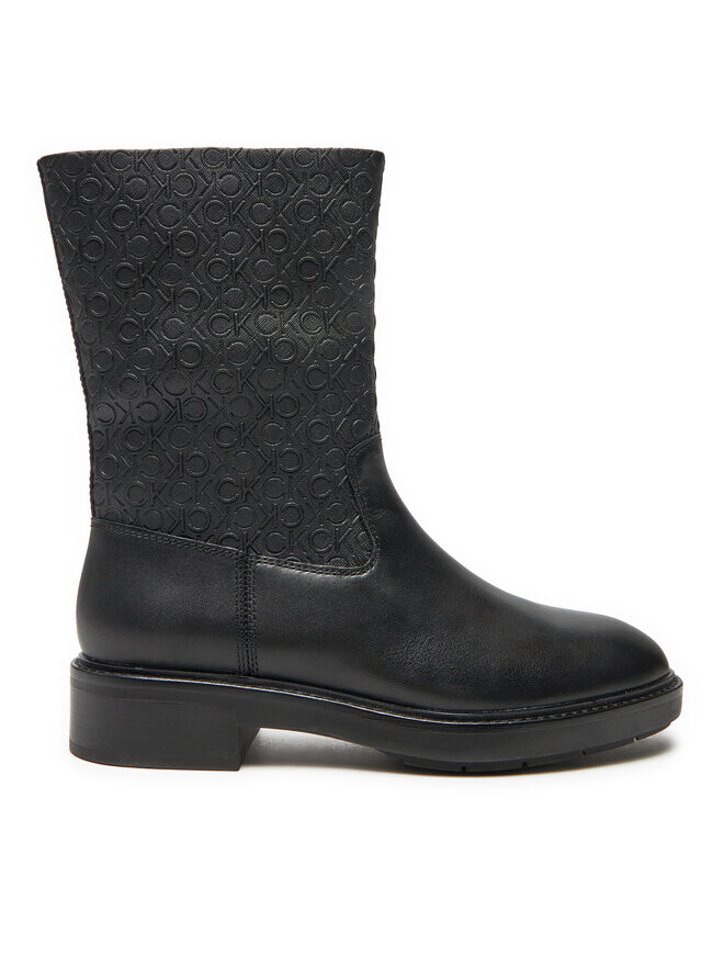 

Ботильоны Calvin Klein Flat Ankle Boot Mono Mix HW0HW02195 Negro, черный