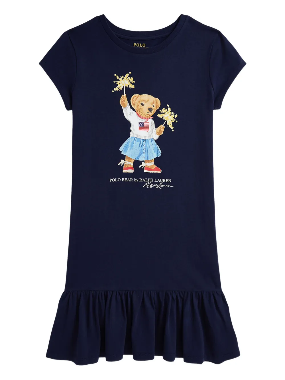 

Платье Polo Bear с оборками POLO RALPH LAUREN KIDS, синий